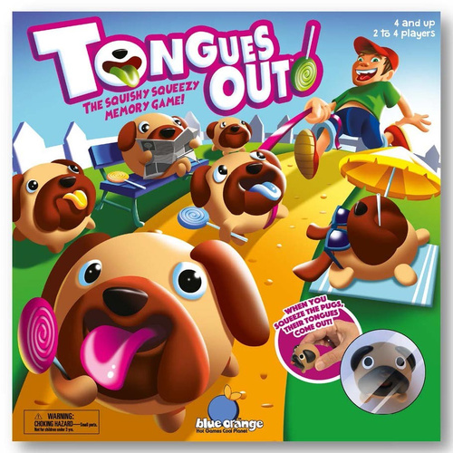 Tongues Out - Blue Orange