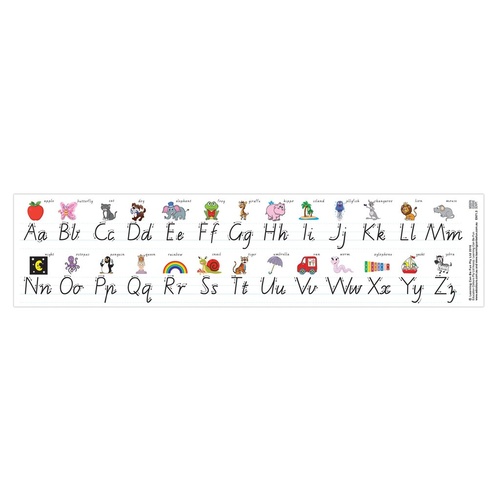 Alphabet Learning Desk Strips - Practise Writing Modern Cursive