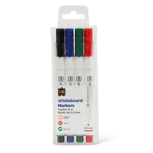 Whiteboard Markers Thin Set of 4