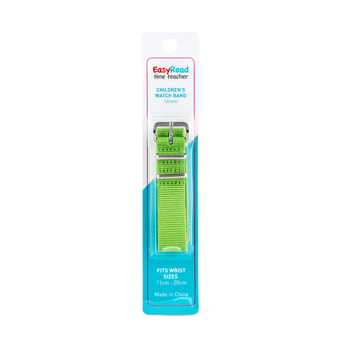 Easy Read Time Teacher Replacement Strap - Lime Green
