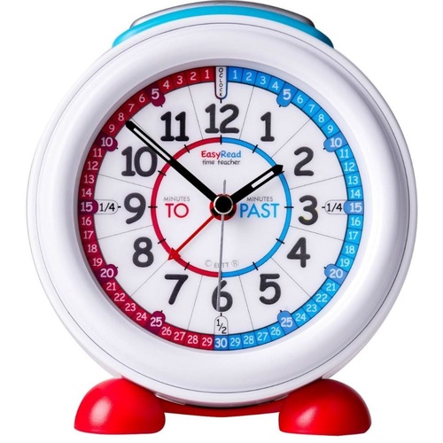 Easyread Time Teacher Alarm Clock ( Red/Blue Face )