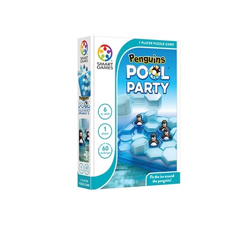 Penguins Pool Party by Smart Games - Fit the Ice Around the Penguins - Ages 6 to Adult