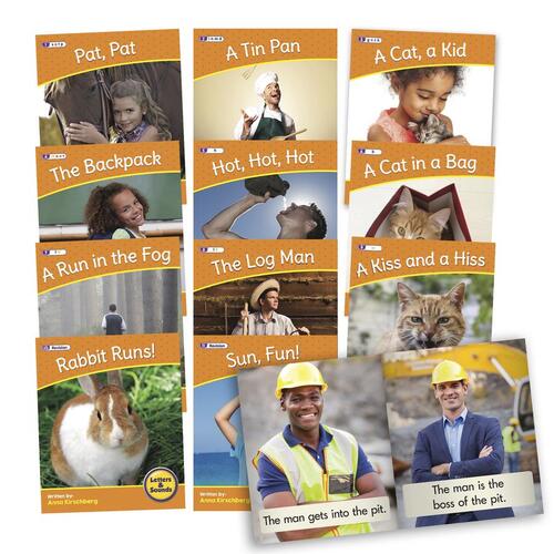 12 Decodable Readers Set 2 Phase 2 - Phonics NON-FICTION by Beanstalk Books