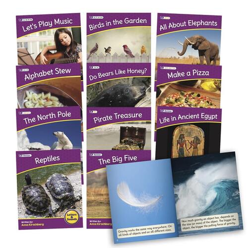 12 Decodable Readers Set 2 Phase 5 - Vowel Sounds- Non Fiction Books - By Beanstalk Books