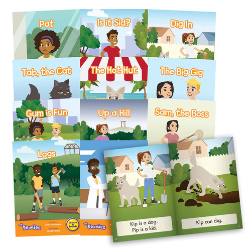 12 x Phase 2 The Beanies Hi-Lo Diversity Decodable Readers - Special Needs  - By Junior Learning