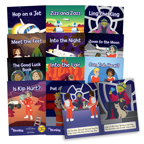 12 x Phase 3 The Beanies Hi-Lo Diversity Decodable Readers - Special Needs  - By Junior Learning
