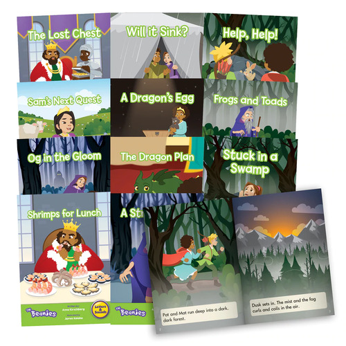 12 x Phase 4 The Beanies Hi-Lo Diversity Decodable Readers - Special Needs  - By Junior Learning