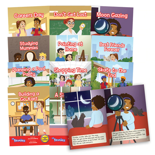 12 x Phase 6 The Beanies Hi-Lo Diversity Decodable Readers - Special Needs  - By Junior Learning
