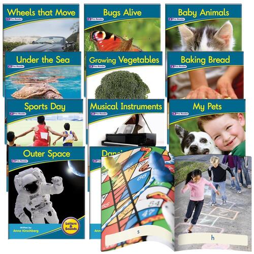 12 Decodable Readers - Set 1 - Phase 1 - Phonemic Awareness - NON-FICTION Books - By Junior Learning