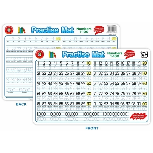 numbers 1-100 Practise Mat - Learning Can Be Fun