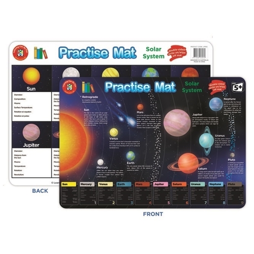 Solar System Practise Mat -Learning Board - by Learning Can be Fun