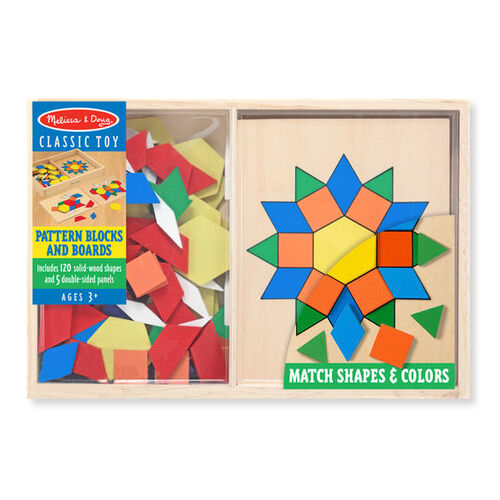 Pattern Blocks & Boards 120pc by Melissa & Doug M&D MND29