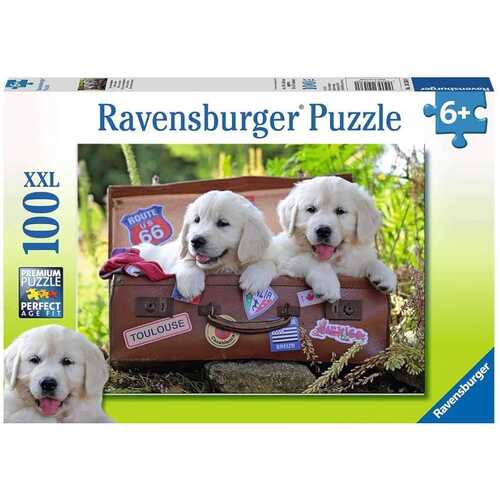 Ravensburger - Travelling Puppies Puzzle 100 Pieces