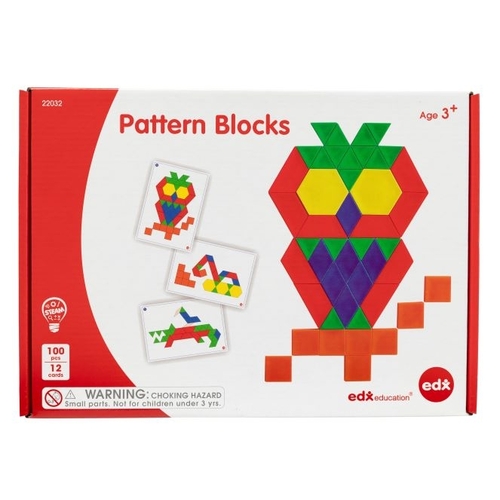 Pattern Blocks & Boards 100pc by edx-education
