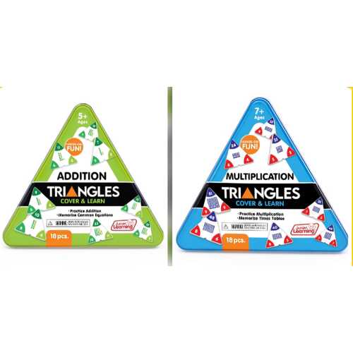 Math Triangles Cover & Learn By Junior Learning